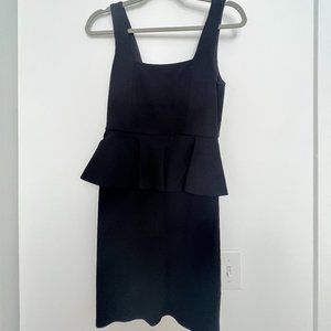 Black Alice + Olivia Peplum Dress